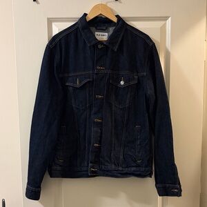 Old Navy Men's Dark Blue Denim Jacket